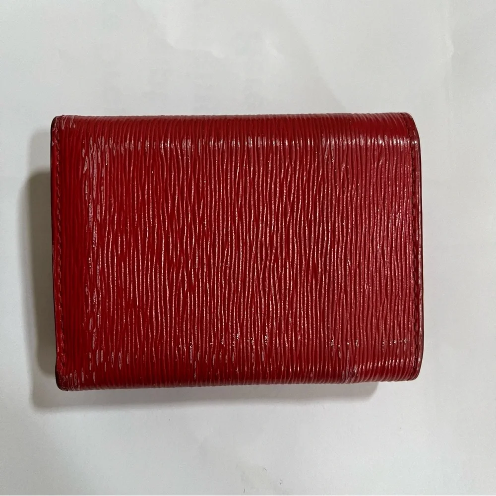 PRADA Compact Wallet Tri-fold Leather Vitello Move Mini